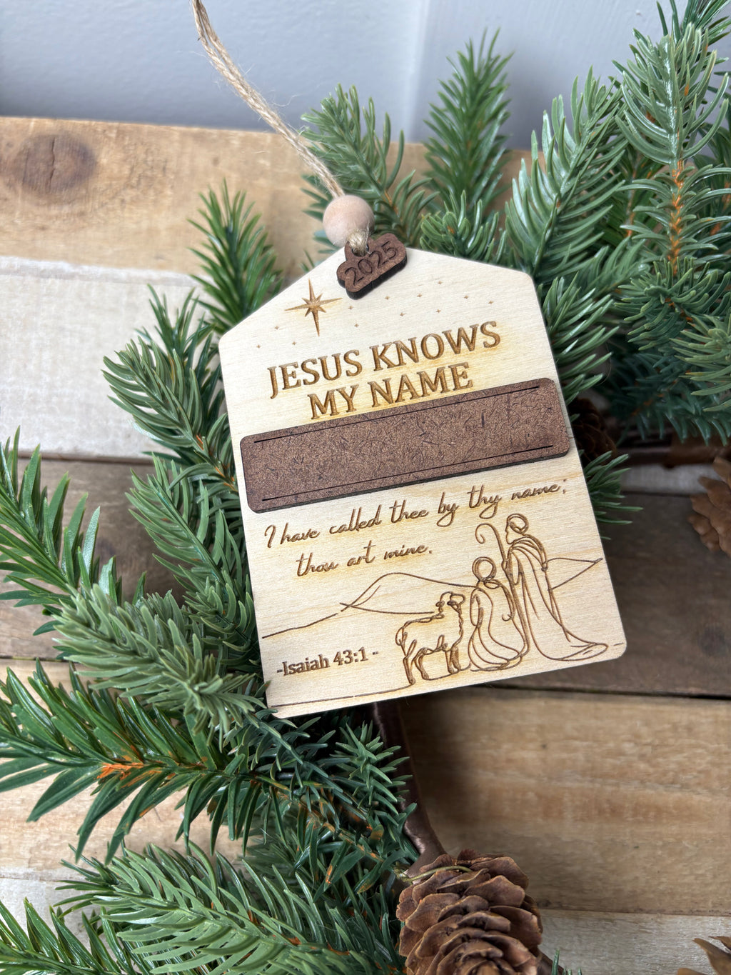 Jesus Knows My Name Ornament