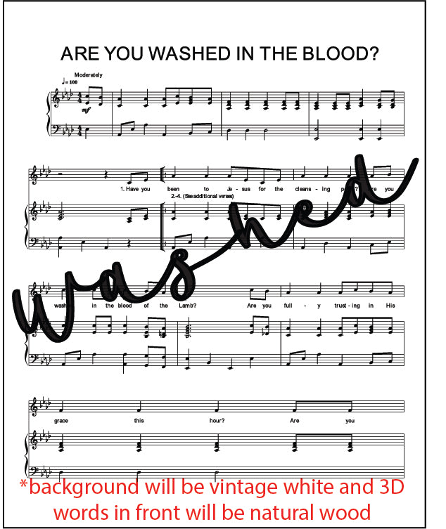 Mini Hymn Sign