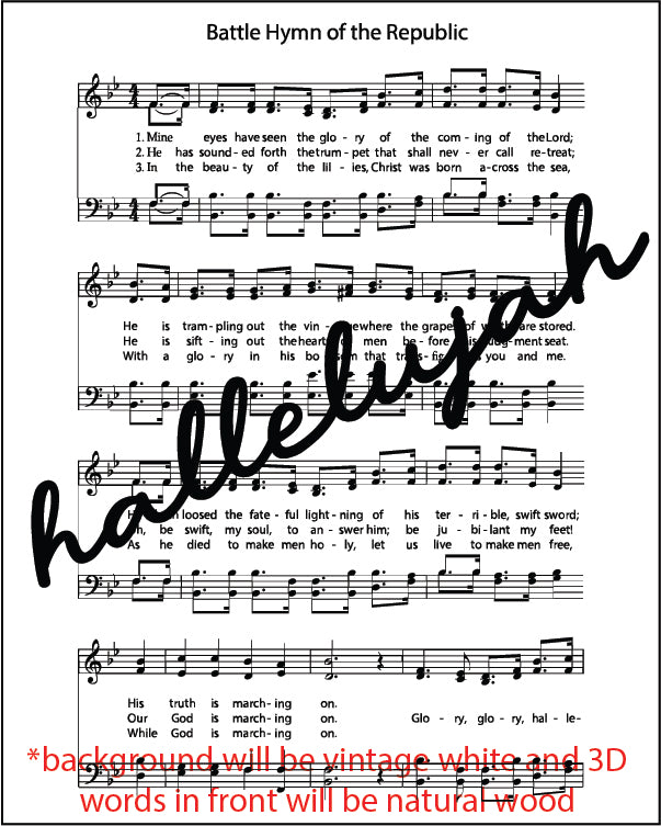 Mini Hymn Sign