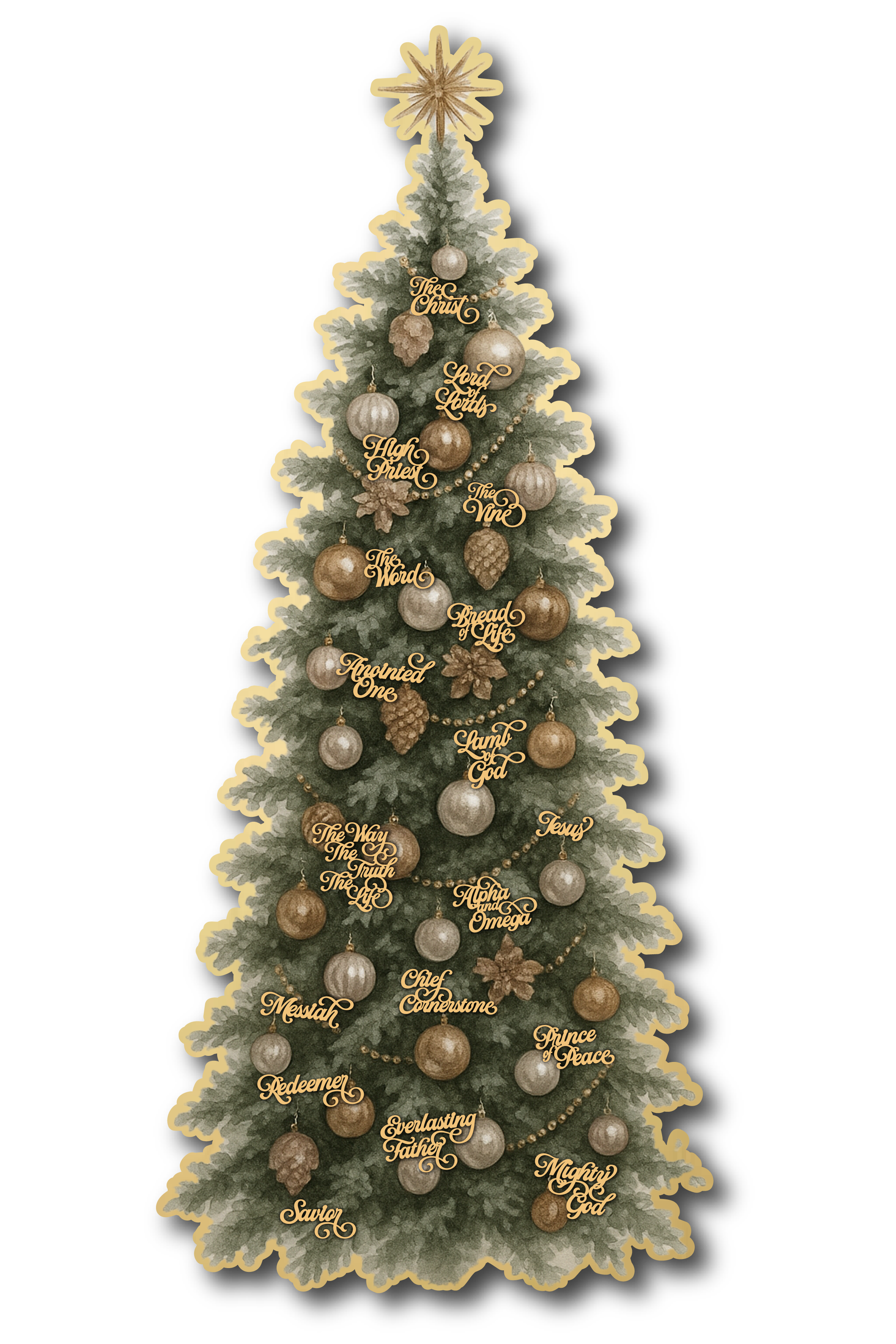 Names of Christ Tree Wooden Puzzle
