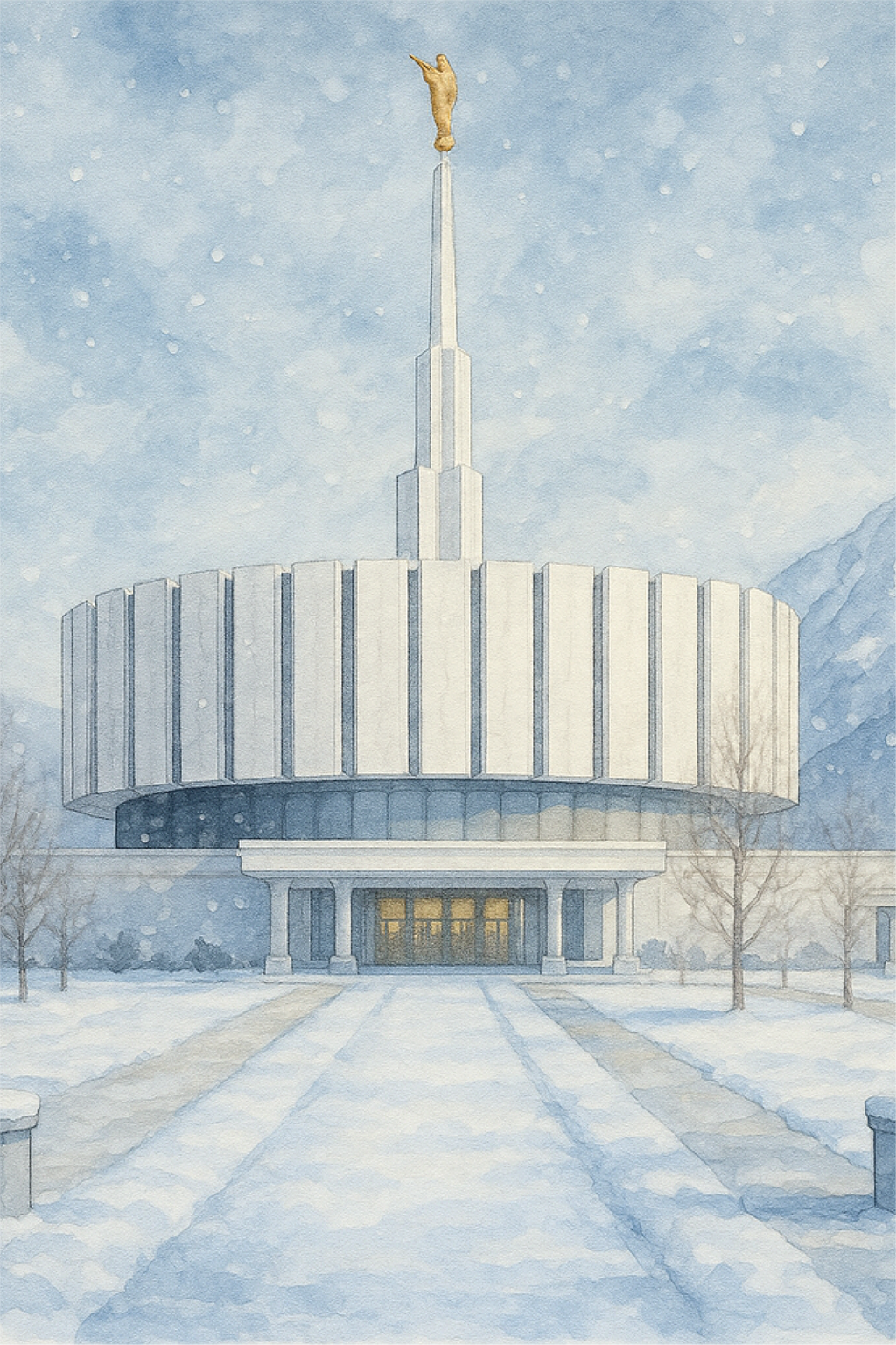 Classic Ogden, Utah - Winter Wooden Puzzle