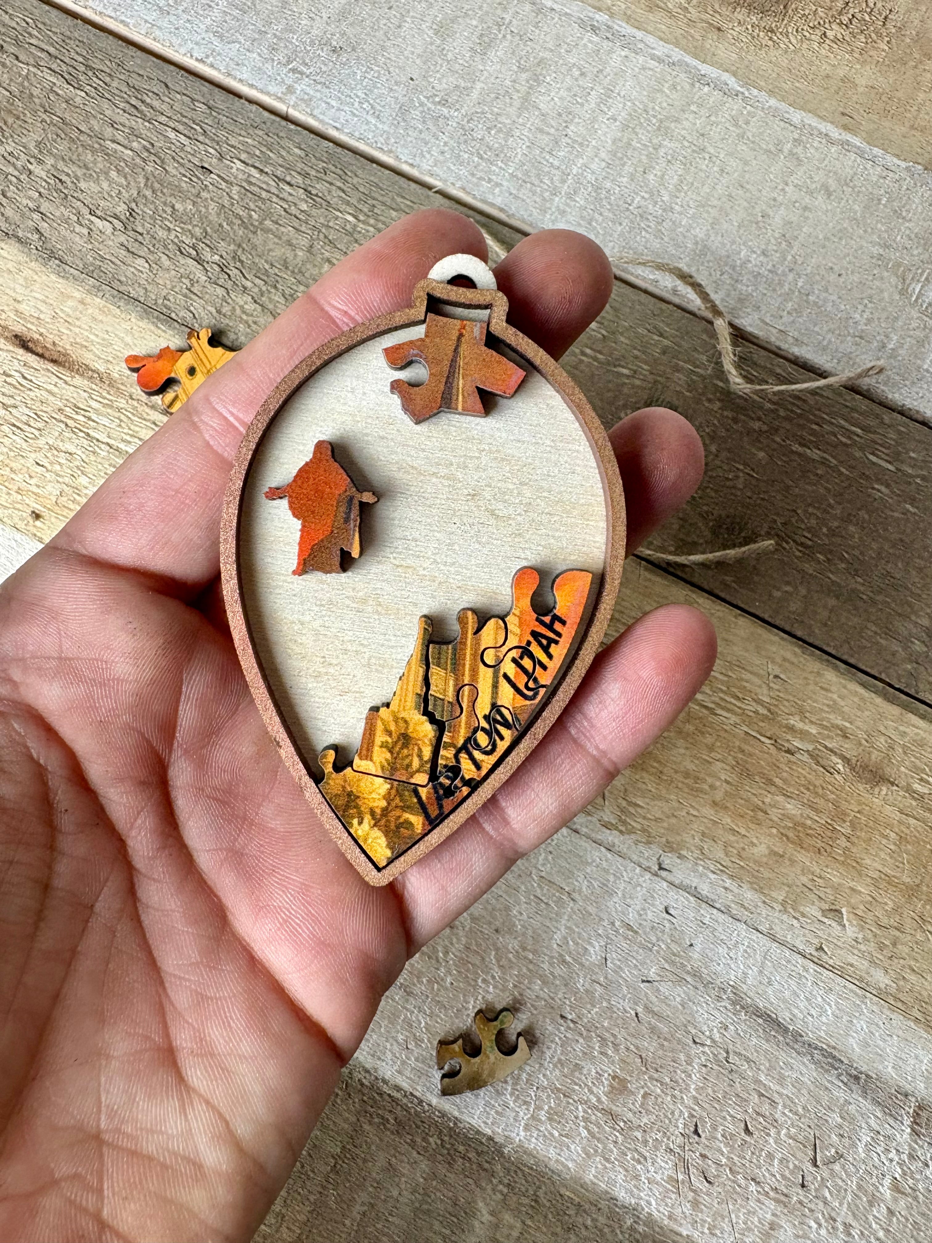 Mini Puzzle Ornaments