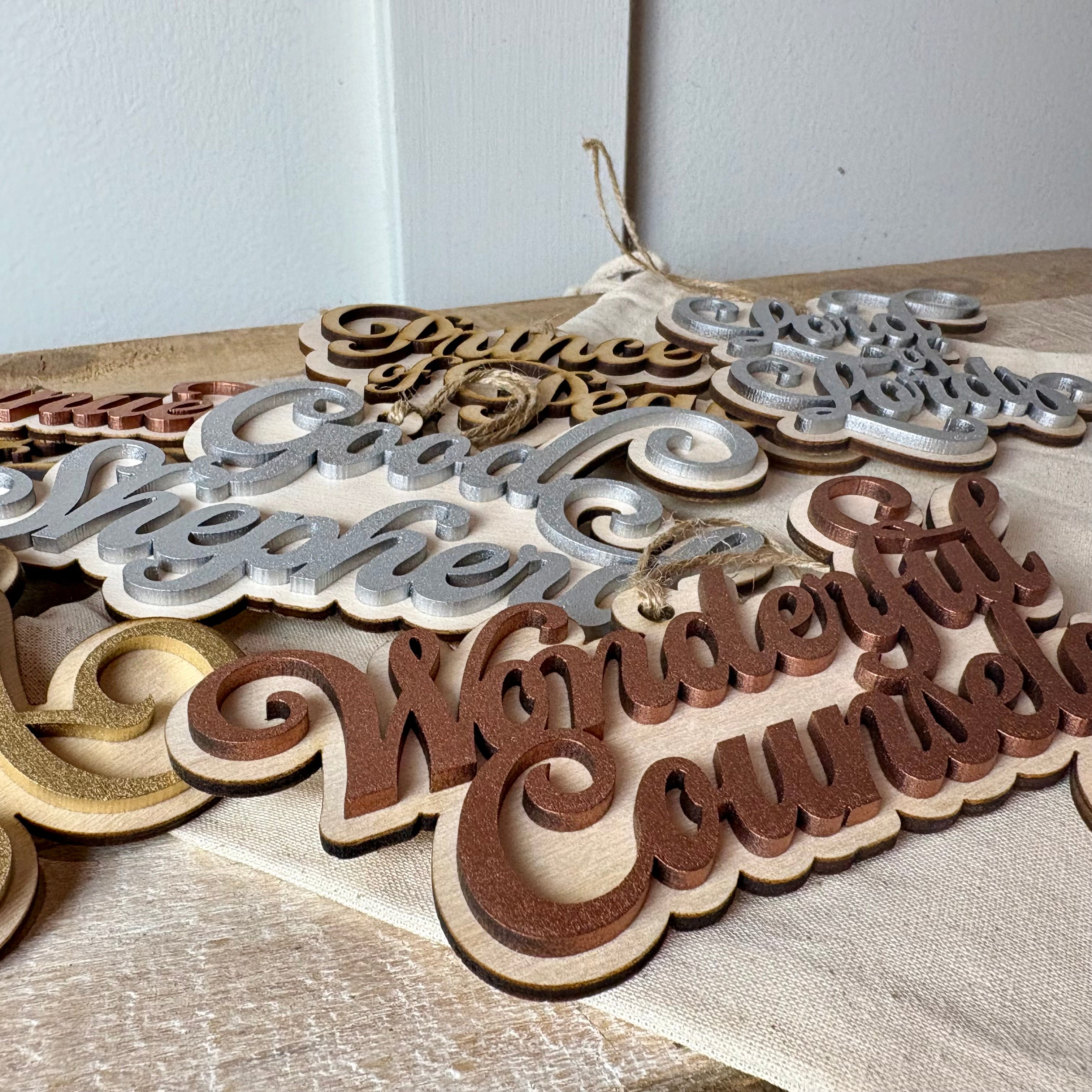 25 Names of Christ Advent Ornaments