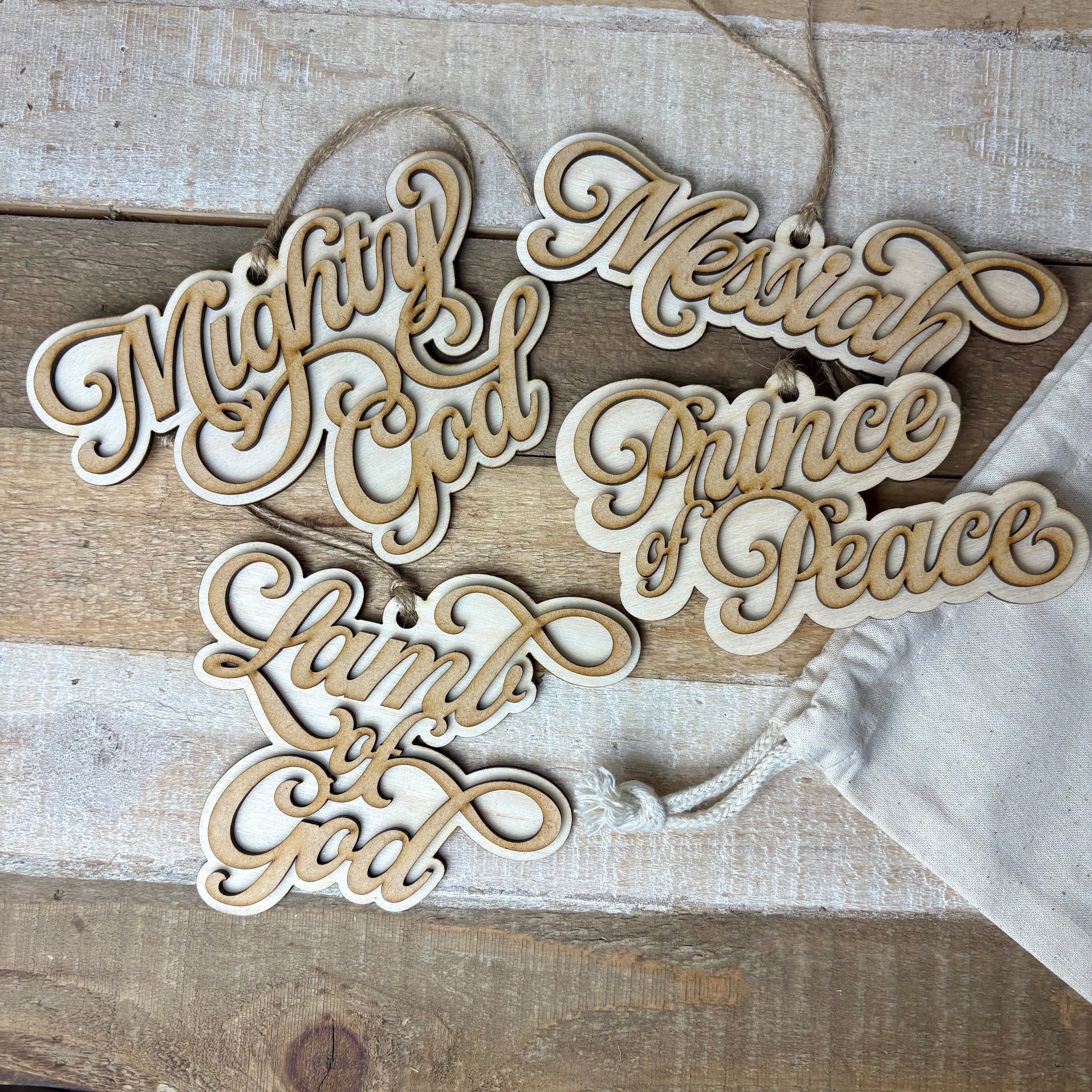 25 Names of Christ Advent Ornaments