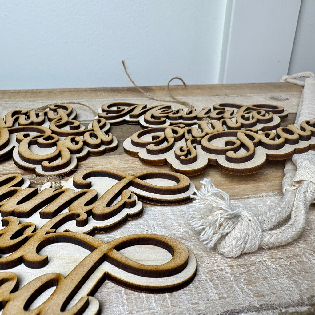 25 Names of Christ Advent Ornaments