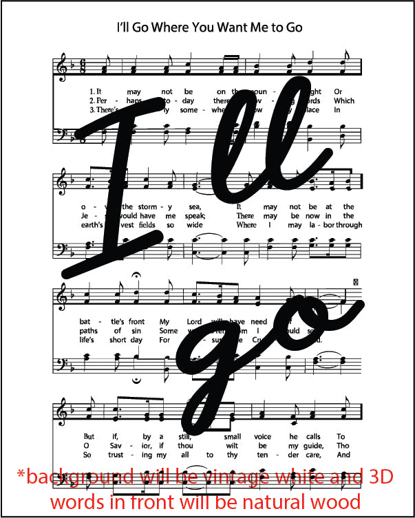 Mini Hymn Sign