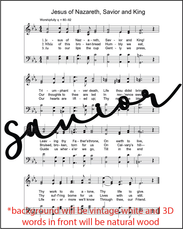 Mini Hymn Sign