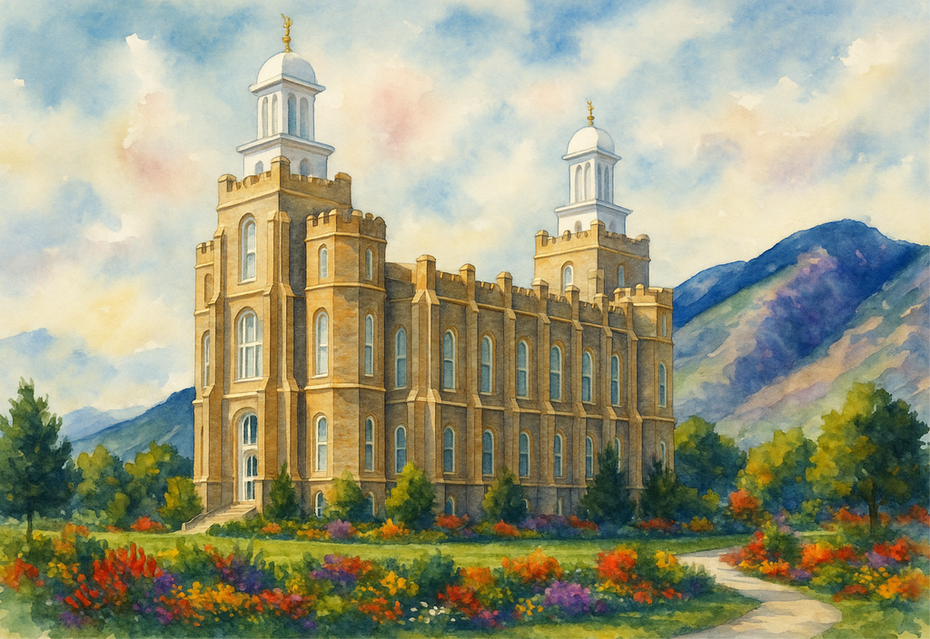Logan, Utah Temple Wooden Puzzle