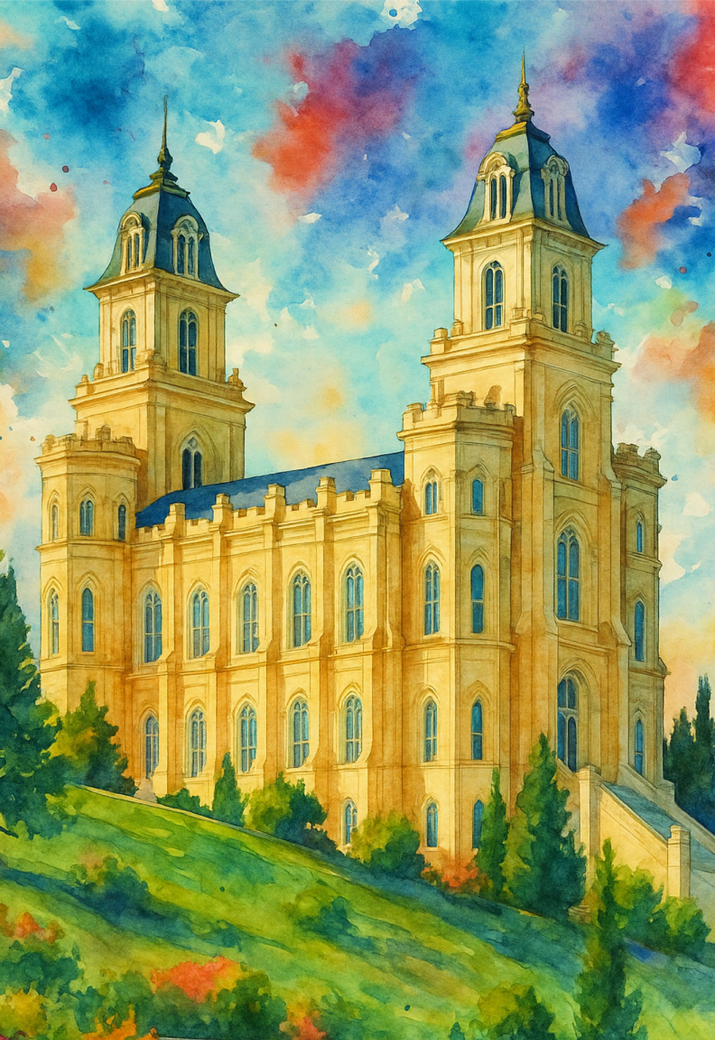 Manti, Utah Temple Wooden Puzzle