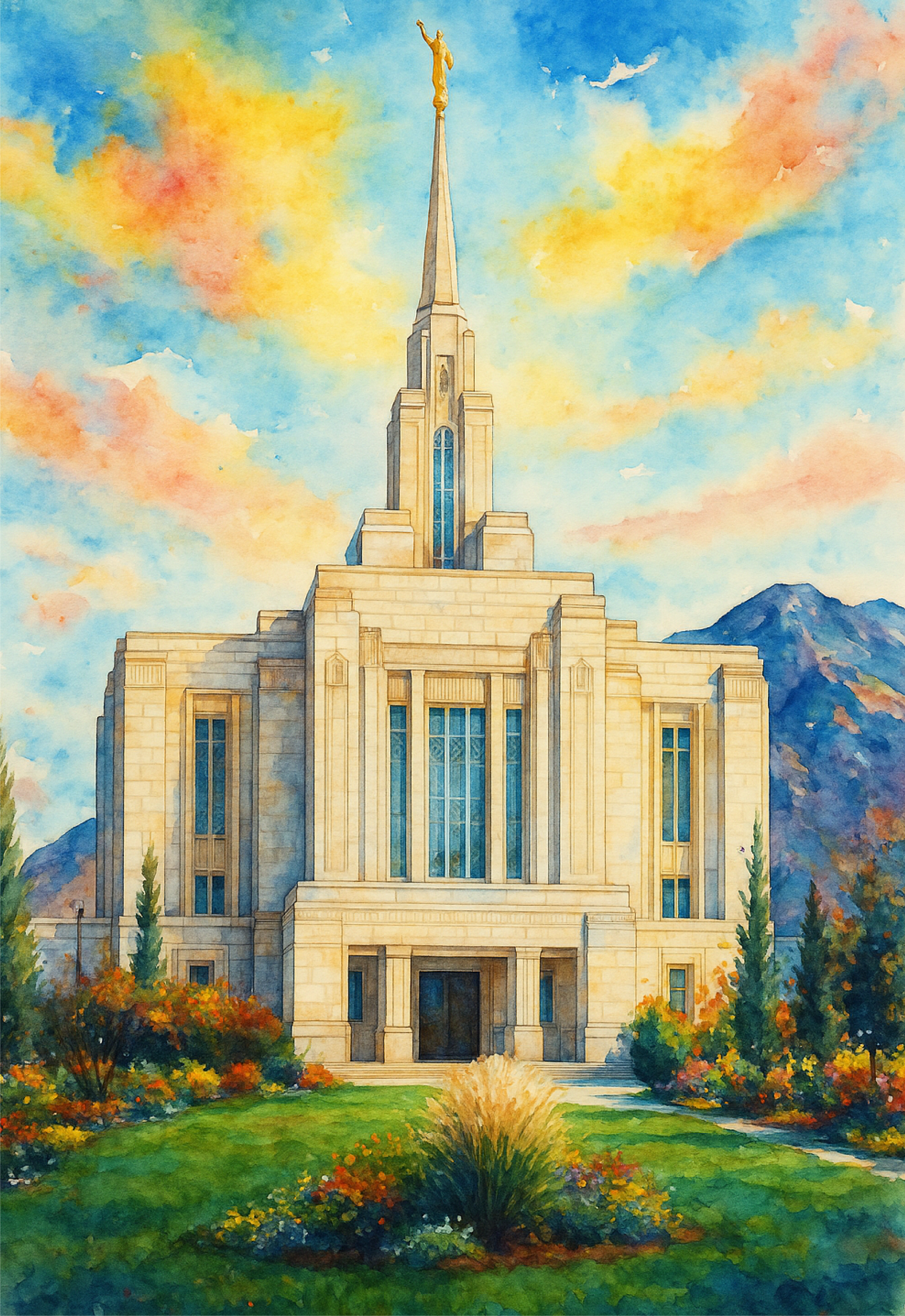 Ogden, Utah Temple Wooden Puzzle