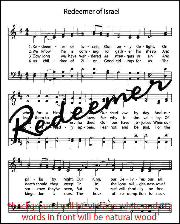 Mini Hymn Sign