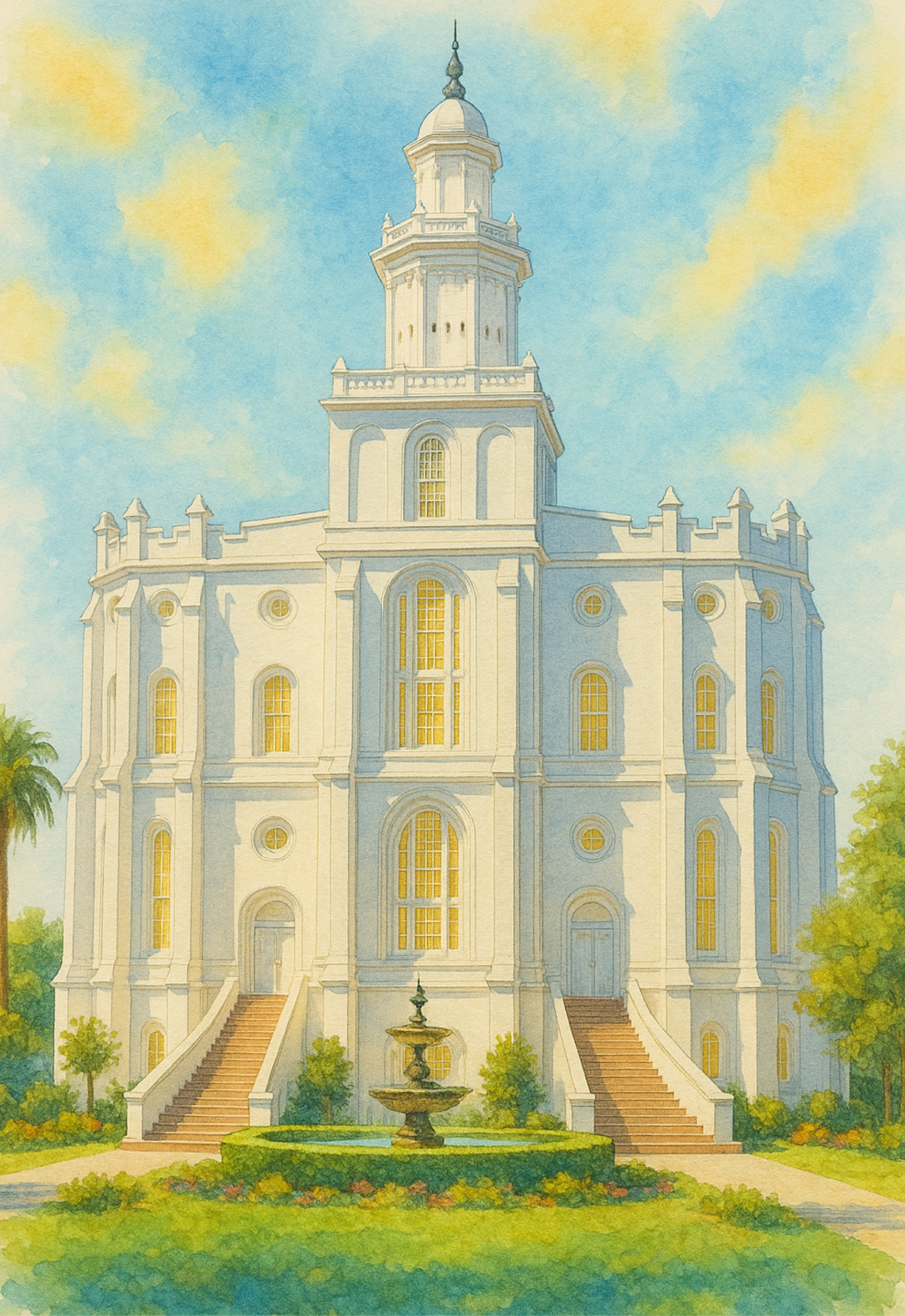 St George, Utah Temple Wooden Puzzle