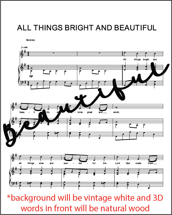 Mini Hymn Sign