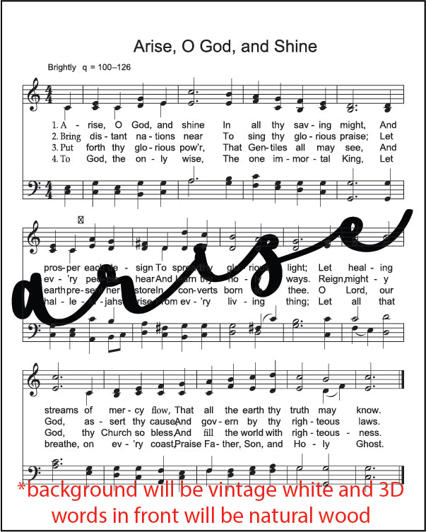 Mini Hymn Sign