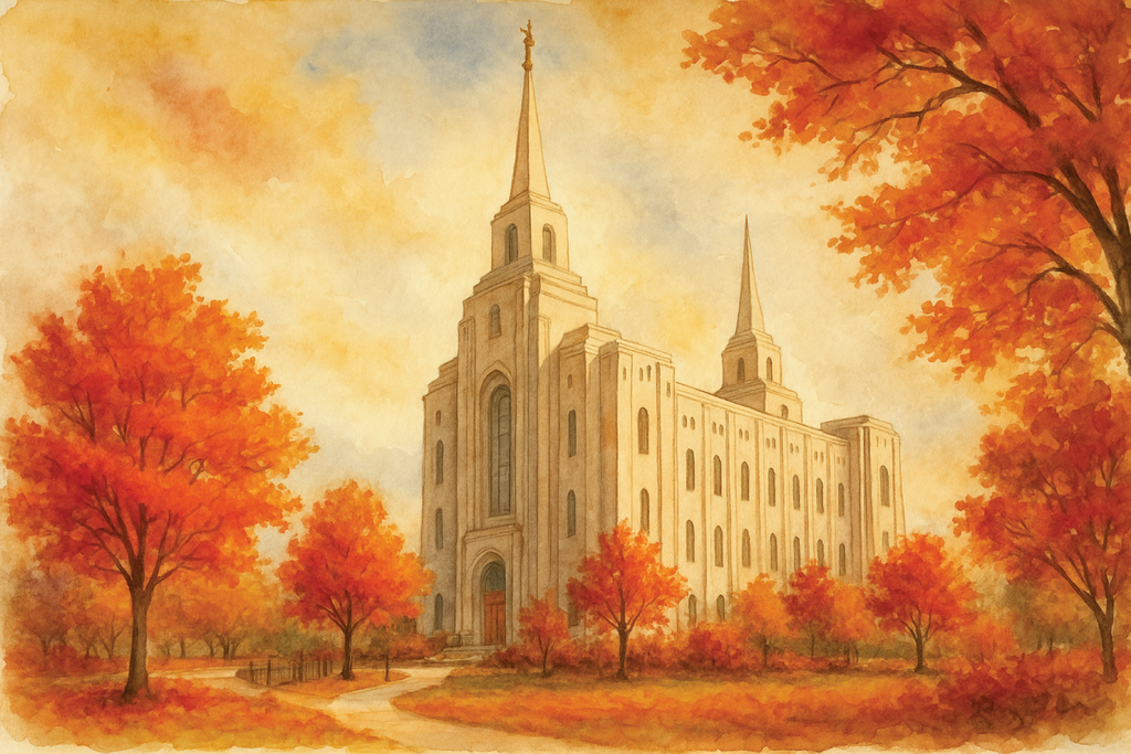 Brigham City, Utah - Autumn Wooden Puzzle