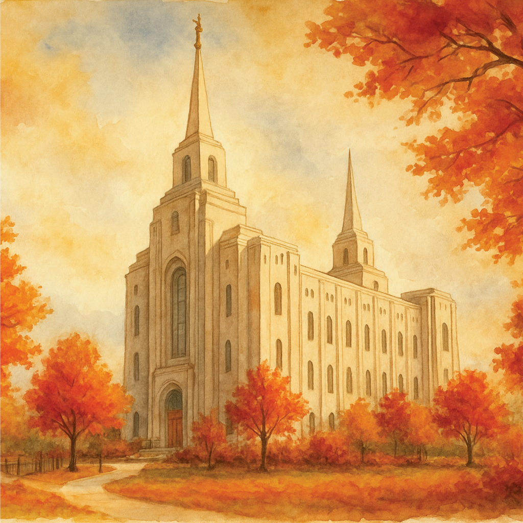 Brigham City, Utah - Autumn Wooden Puzzle