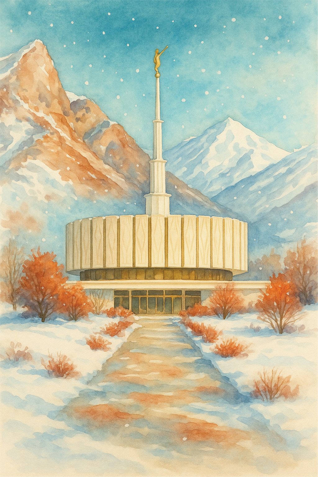 Classic Provo, Utah - Winter Wooden Puzzle