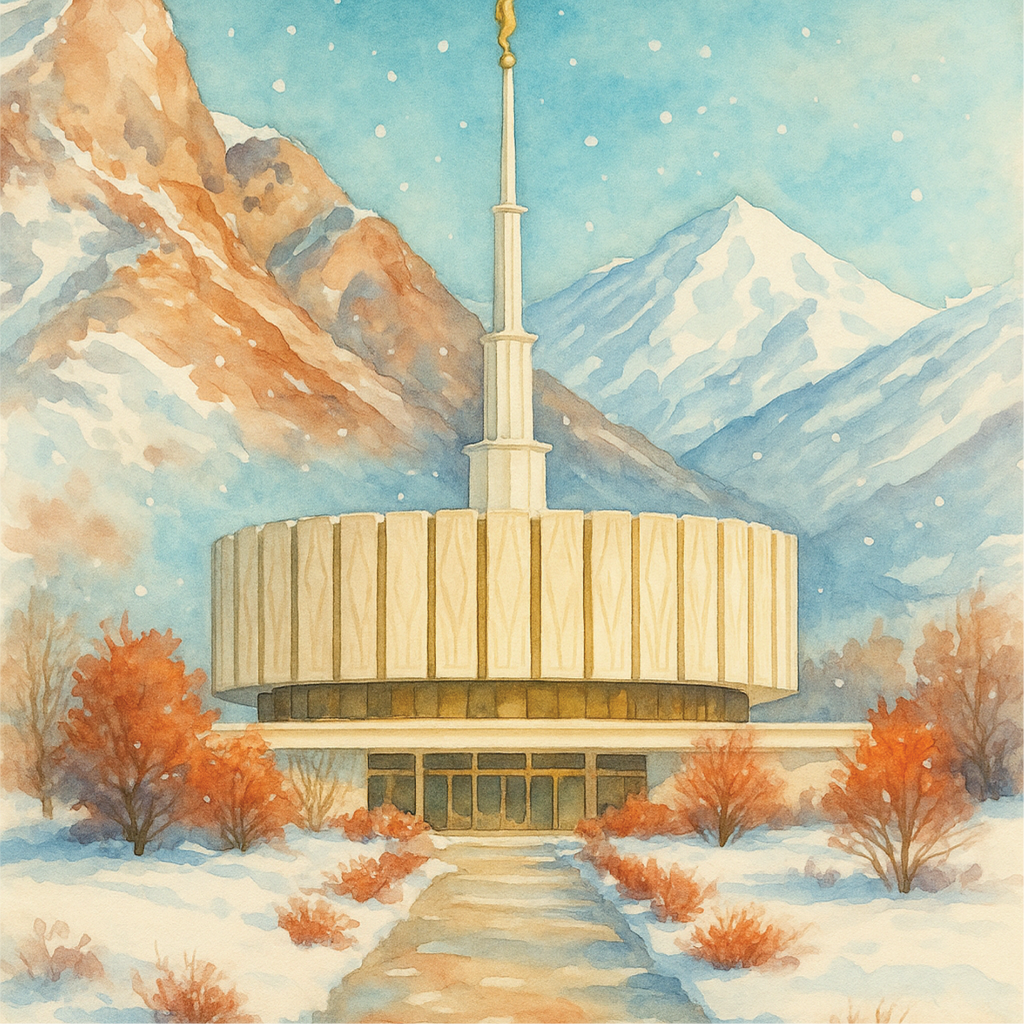 Classic Provo, Utah - Winter Wooden Puzzle