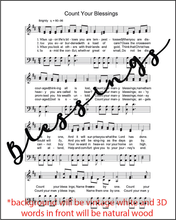Mini Hymn Sign