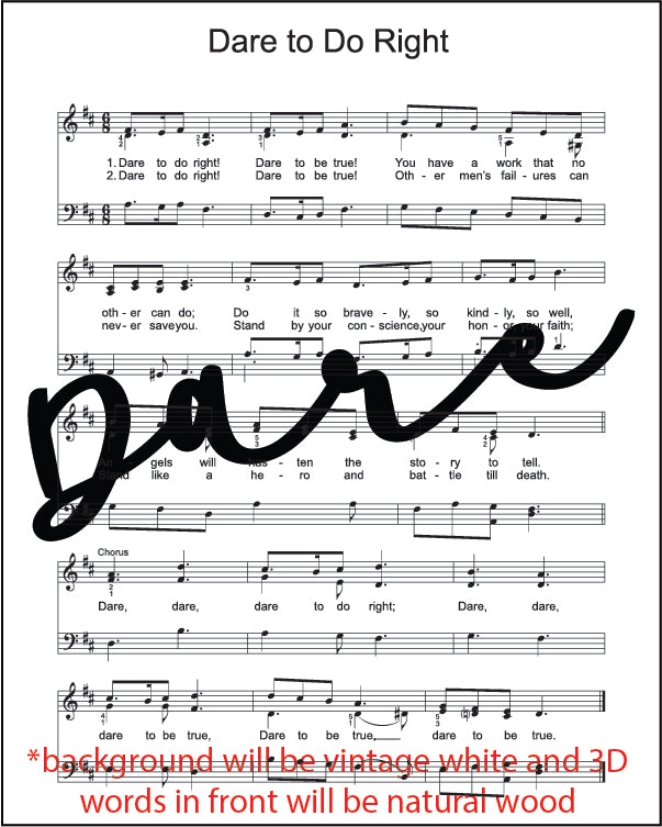 Mini Hymn Sign