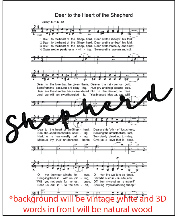 Mini Hymn Sign