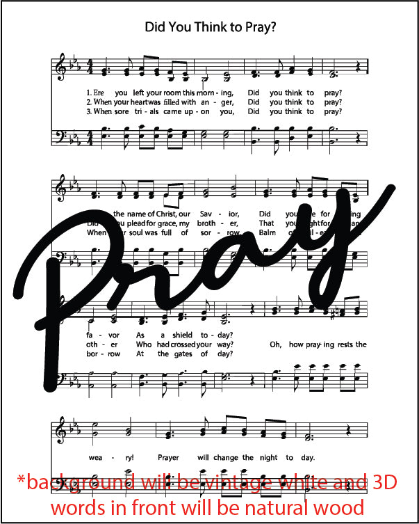 Mini Hymn Sign