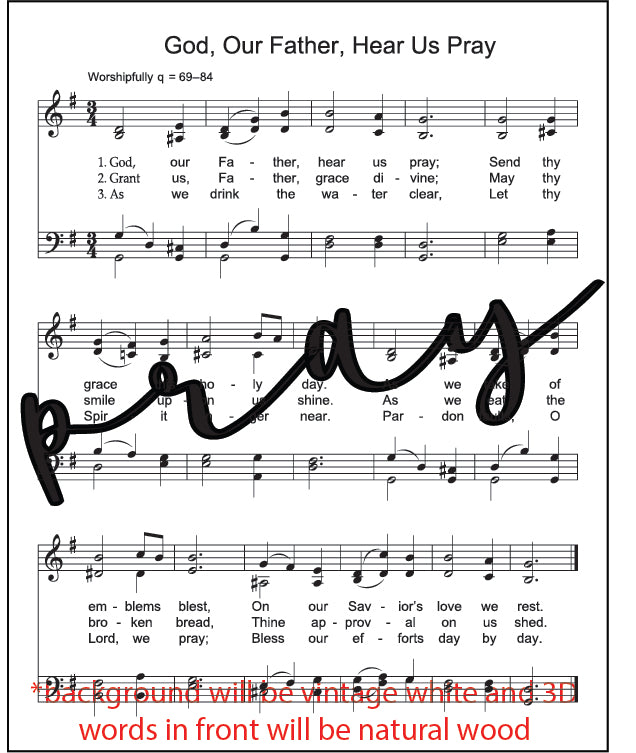 Mini Hymn Sign