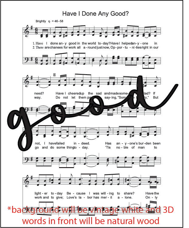 Mini Hymn Sign