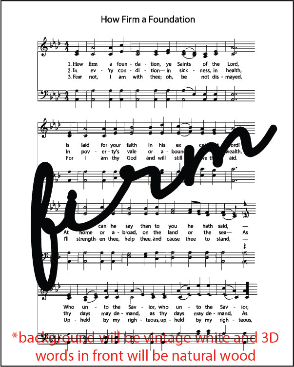 Mini Hymn Sign