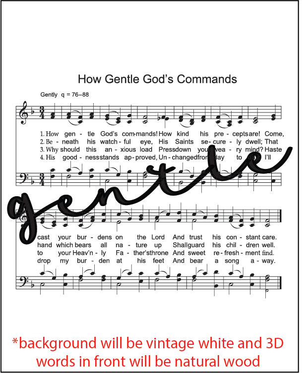 Mini Hymn Sign