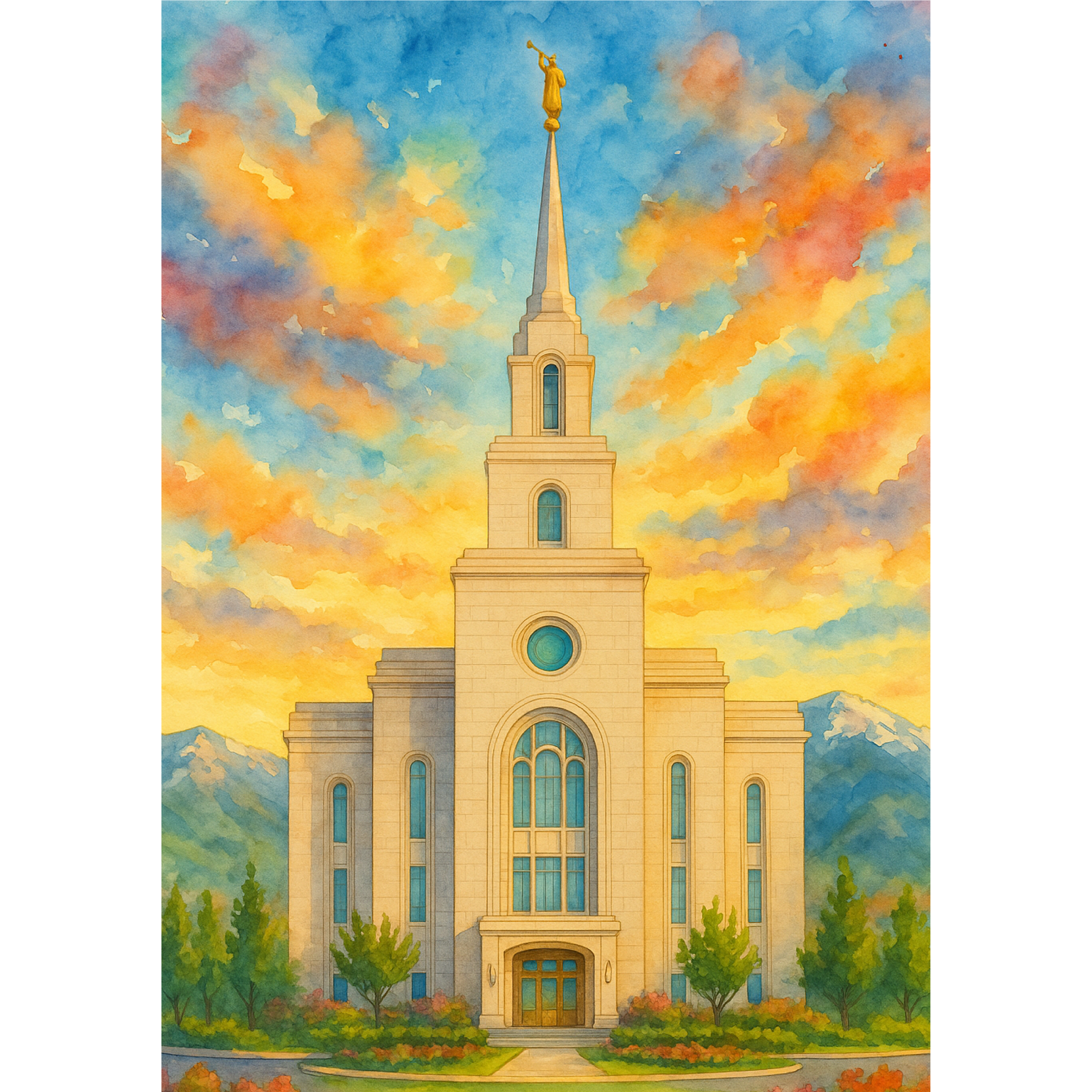 Layton, Utah Temple Wooden Puzzle