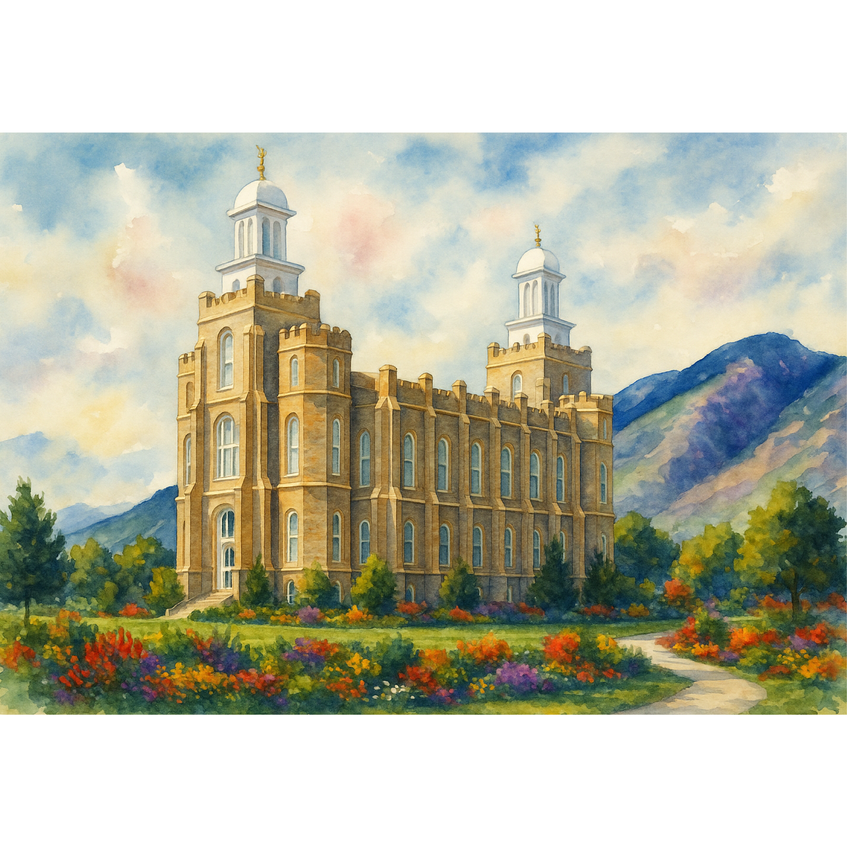 Logan, Utah Temple Wooden Puzzle