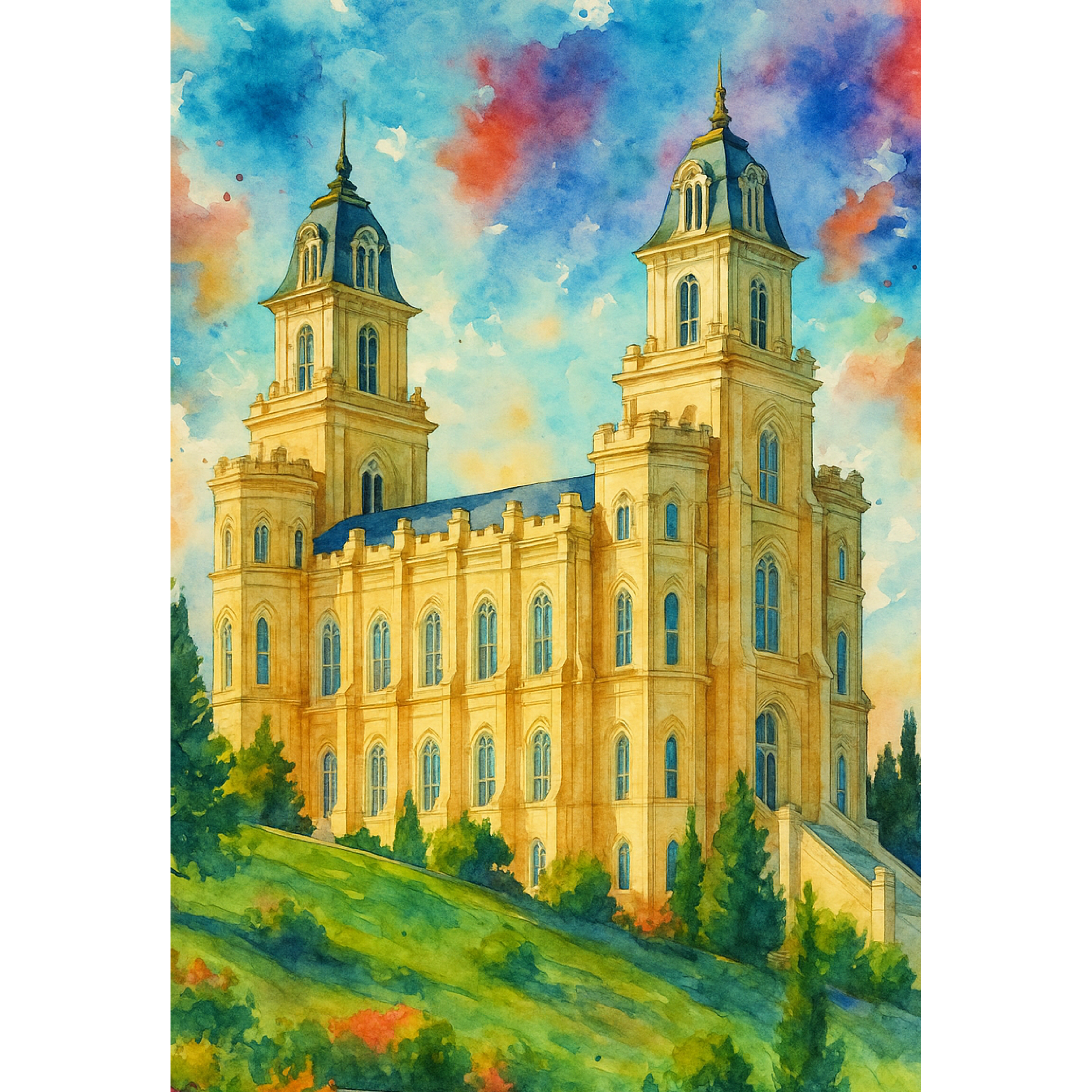 Manti, Utah Temple Wooden Puzzle