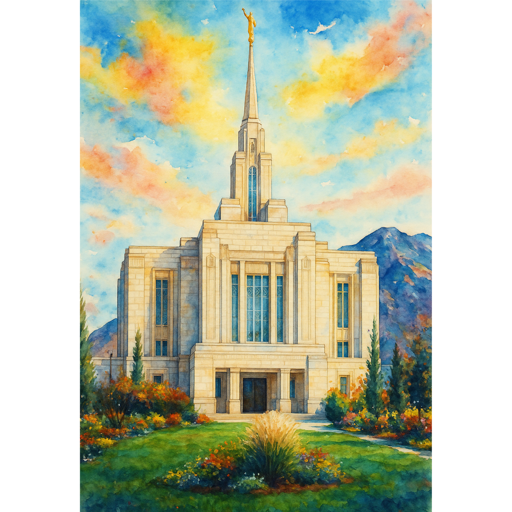 Ogden, Utah Temple Wooden Puzzle