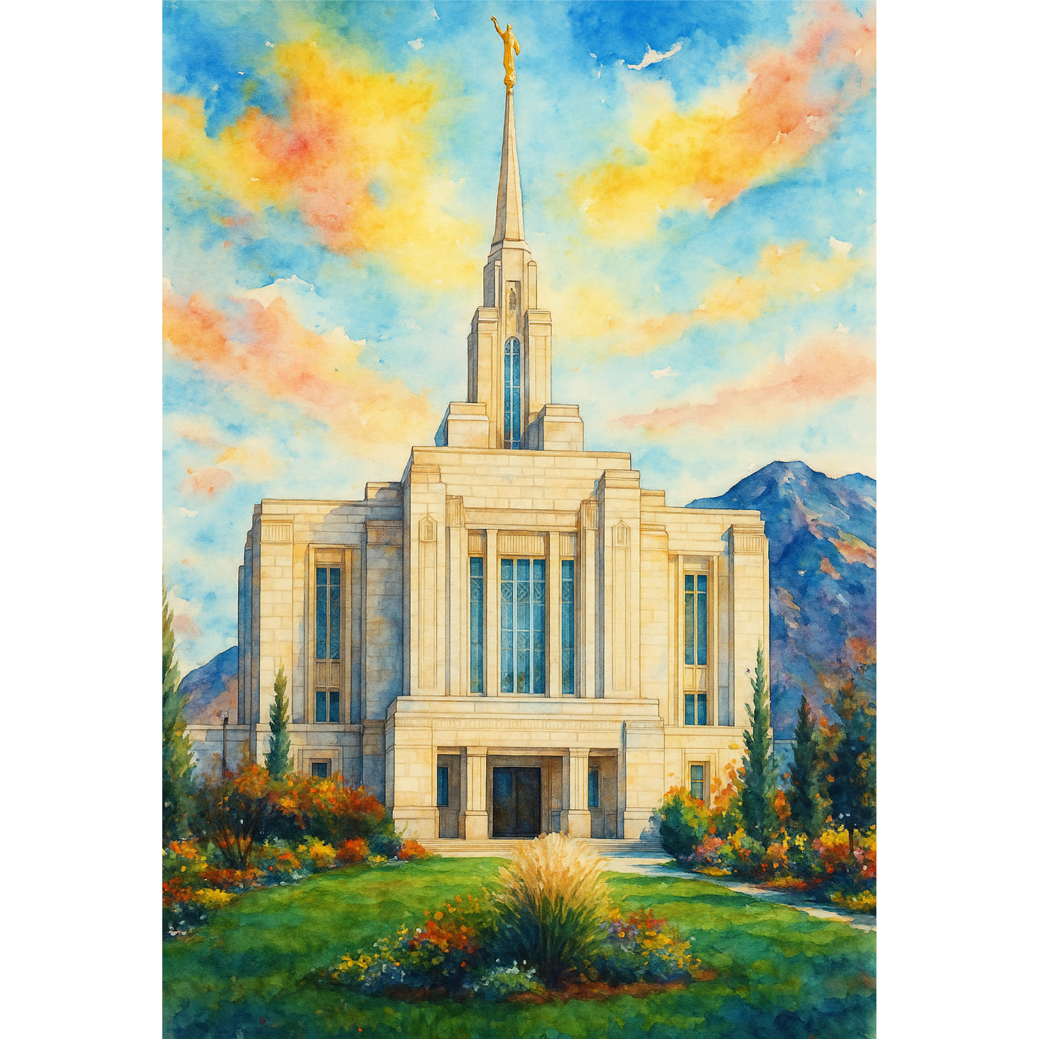 Ogden, Utah Temple Wooden Puzzle