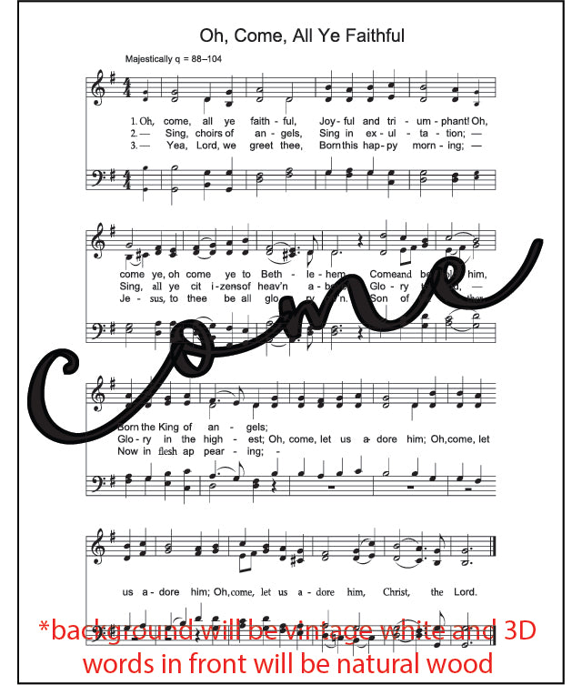 Mini Hymn Sign