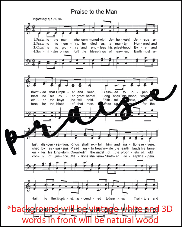 Mini Hymn Sign