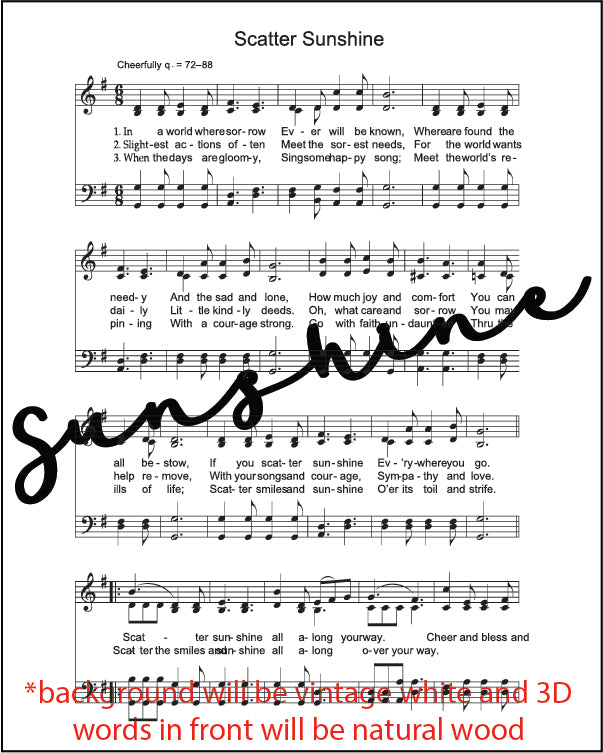 Mini Hymn Sign