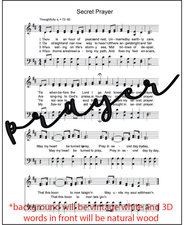 Mini Hymn Sign