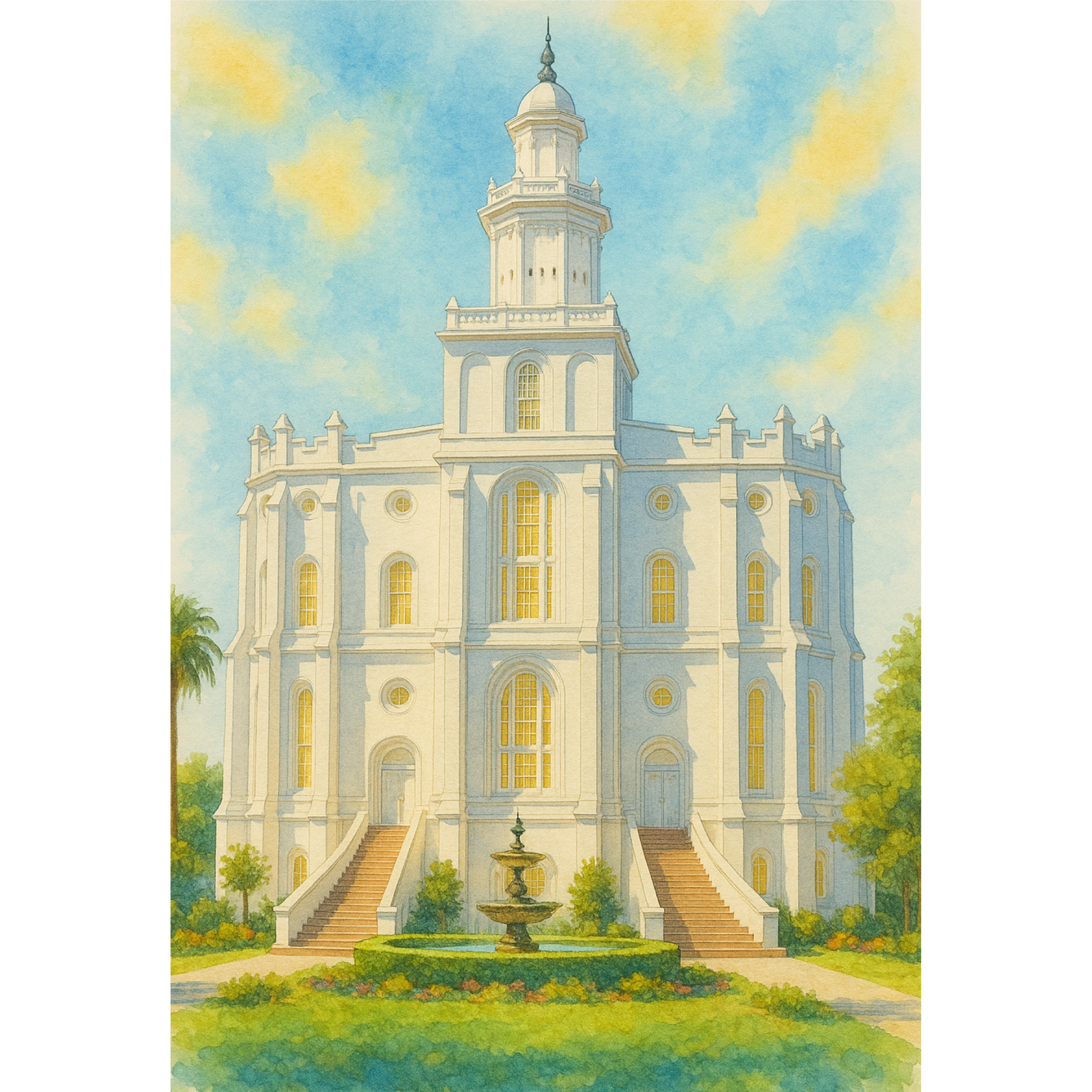 St George, Utah Temple Wooden Puzzle