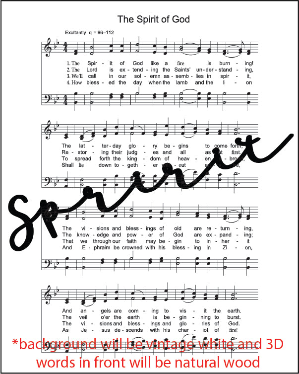 Mini Hymn Sign