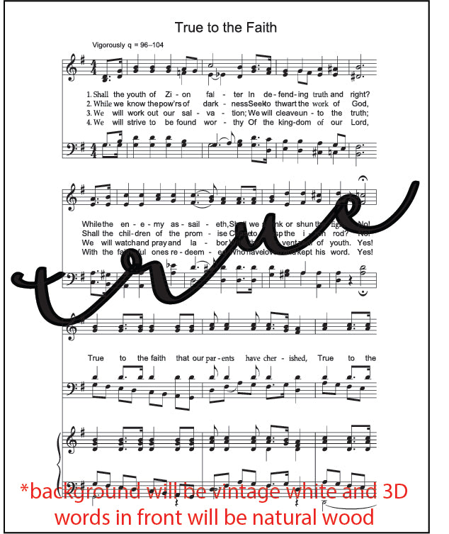 Mini Hymn Sign