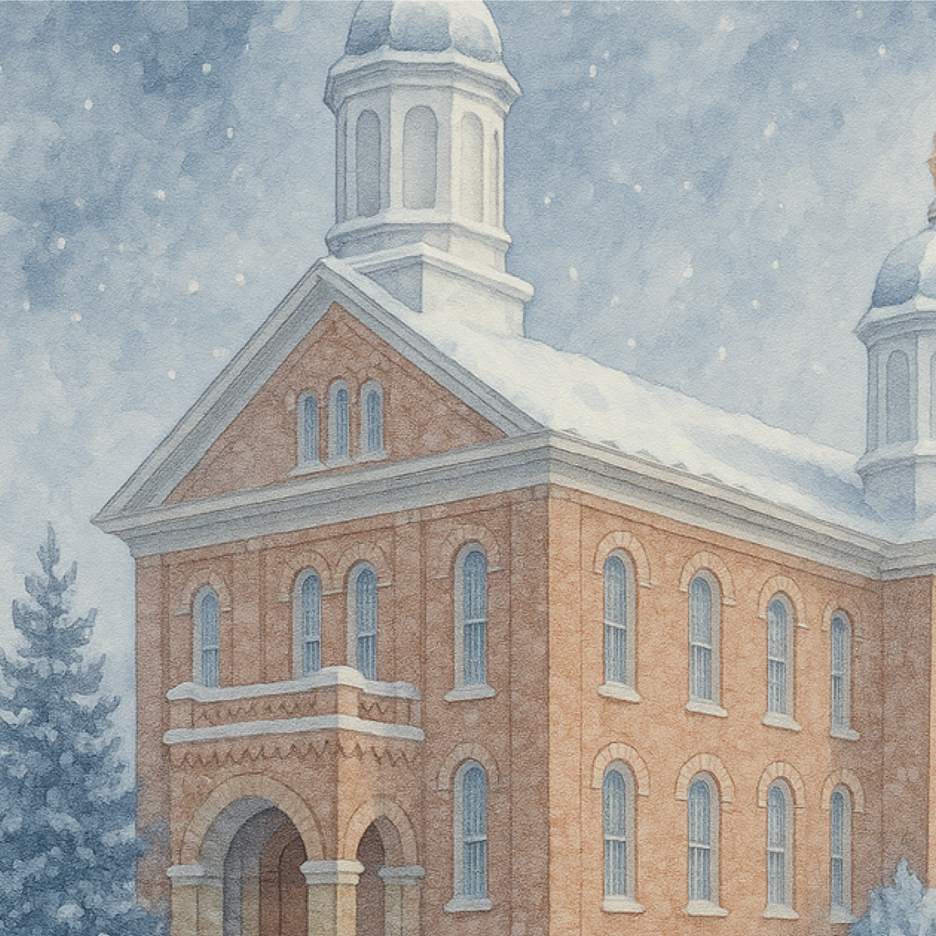 Vernal, Utah - Winter Wooden Puzzle
