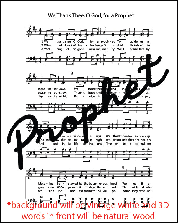 Mini Hymn Sign